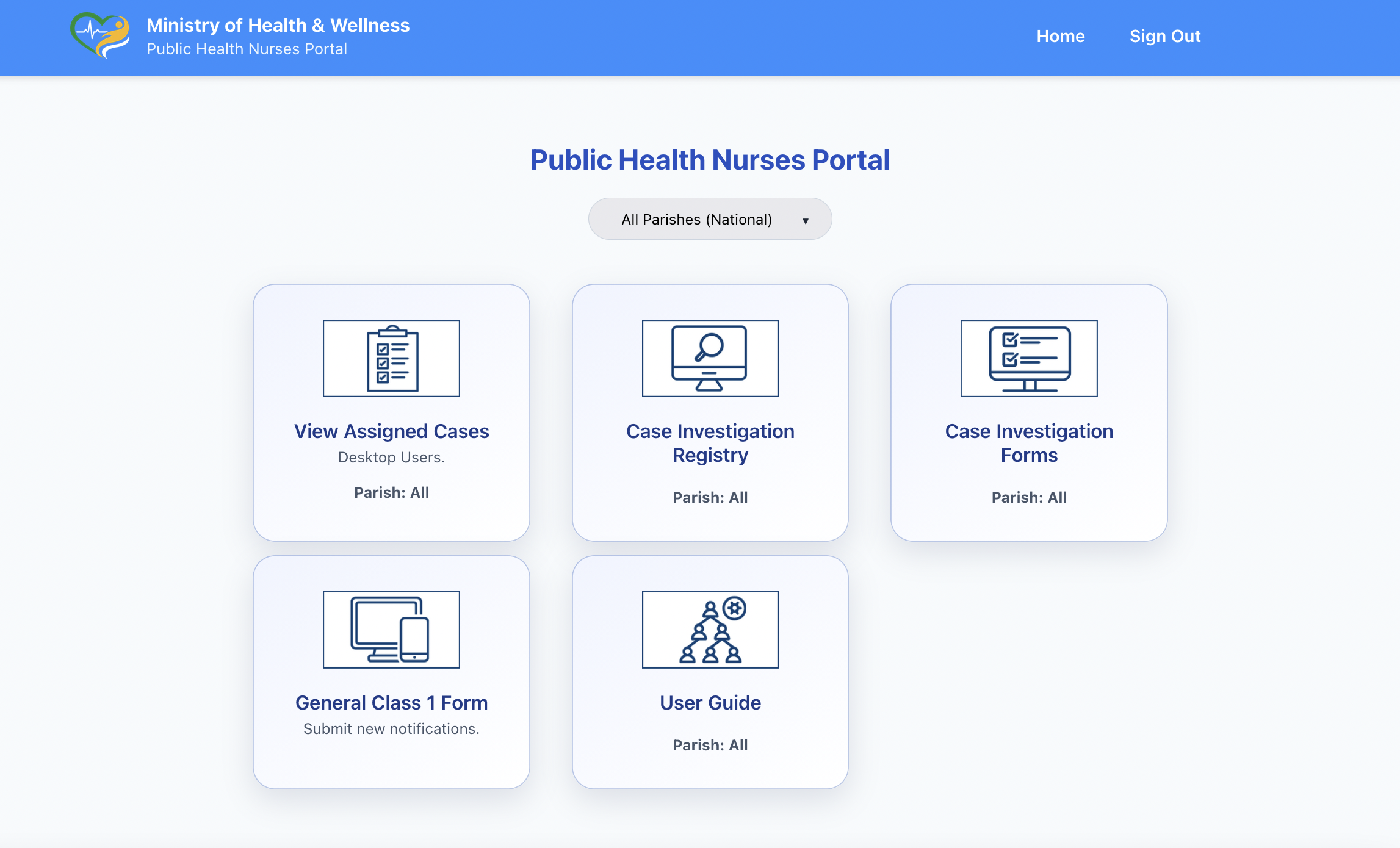 View Assigned Cases card