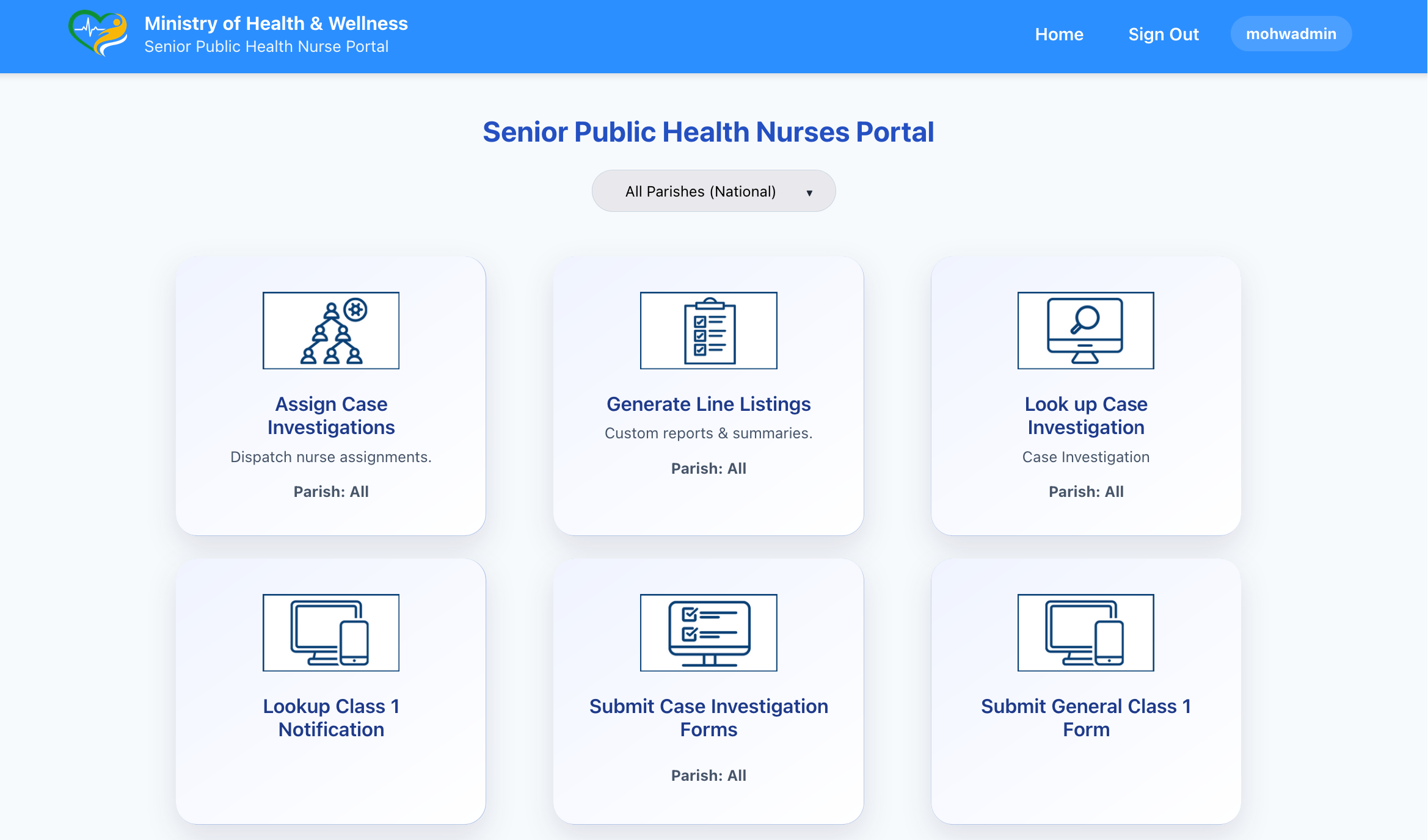 Assign Case Investigation card